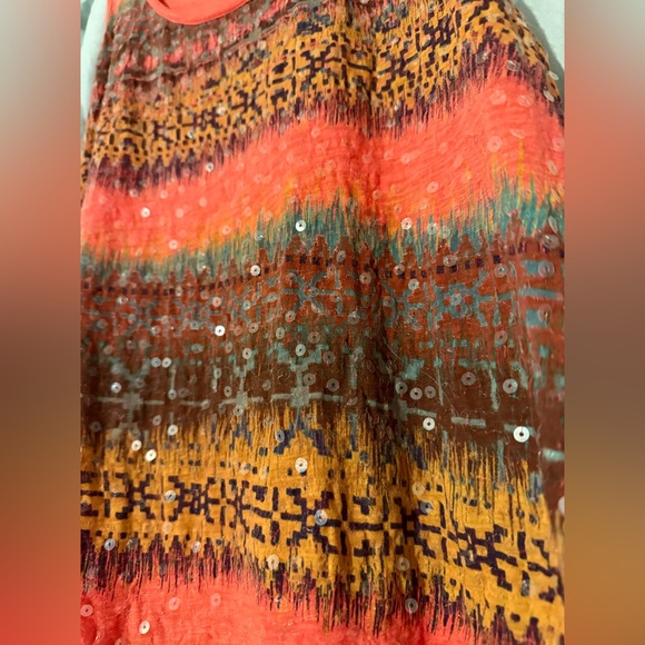 Multicolor Bohemian Striped Express Tank - Picture 4 of 5